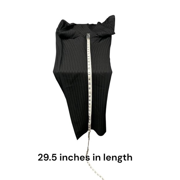 Emporio Armani Black Pinstripe Wool Viscose Mens Trousers Size 35 - Picture 9 of 9